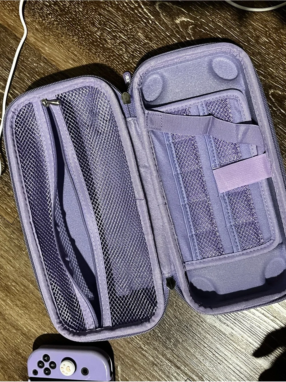 Nintendo switch Lavender Handheld Console with Paw Grip Caps
